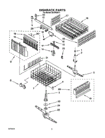 06 - Dishrack, Lit / Optional parts for Whirlpool Dishwasher DU9700XY1 from AppliancePartsPros.com