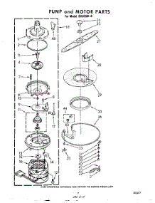 05 - Pump And Motor parts for Whirlpool Dishwasher SHU55010 from AppliancePartsPros.com