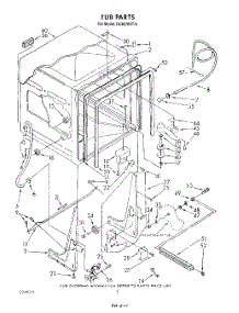 02 - Tub , Literature And Optional parts for Whirlpool Dishwasher DU8570XT0 from AppliancePartsPros.com