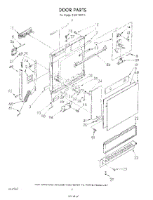 03 - Door parts for Whirlpool Dishwasher DU8116XT0 from AppliancePartsPros.com
