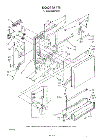 03 - Door parts for Whirlpool Dishwasher DU8570XT0 from AppliancePartsPros.com