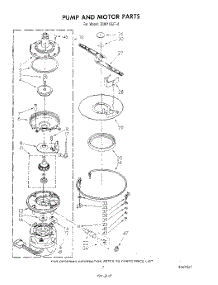 05 - Pump And Motor parts for Whirlpool Dishwasher DU8116XT0 from AppliancePartsPros.com