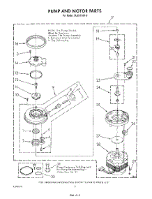 06 - Pump And Motor parts for Whirlpool Dishwasher DU8570XT0 from AppliancePartsPros.com