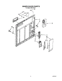 03 - Inner Door parts for Whirlpool Dishwasher DU8770XY1 from AppliancePartsPros.com