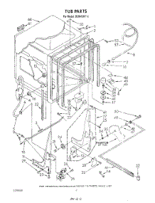02 - Tub , Literature And Optional parts for Whirlpool Dishwasher DU9450XT0 from AppliancePartsPros.com