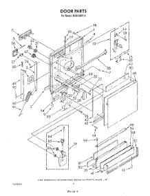 03 - Door parts for Whirlpool Dishwasher DU9450XT0 from AppliancePartsPros.com