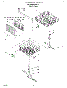 05 - Dishrack, Lit / Optional parts for Whirlpool Dishwasher DU8550XX3 from AppliancePartsPros.com