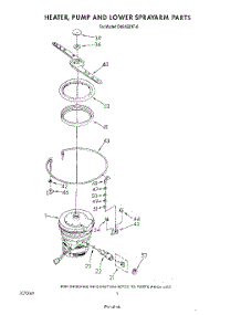 04 - Heater, Pump And Lower Spray Arm parts for Whirlpool Dishwasher DU9450XT0 from AppliancePartsPros.com