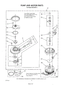 06 - Pump And Motor parts for Whirlpool Dishwasher DU9450XT0 from AppliancePartsPros.com