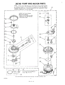 04 - Pump And Motor parts for Whirlpool Dishwasher DU7500XL0 from AppliancePartsPros.com