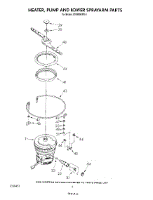 04 - Heater, Pump And Lower Sprayarm parts for Whirlpool Dishwasher DU8000XR2 from AppliancePartsPros.com