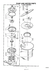 07 - Pump And Motor parts for Whirlpool Dishwasher SHF7884P2 from AppliancePartsPros.com