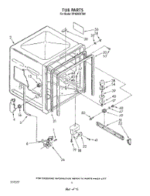 04 - Tub , Literature And Optional parts for Whirlpool Dishwasher DP8500XTN4 from AppliancePartsPros.com