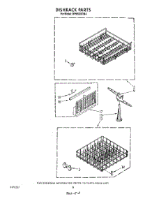 05 - Dish Rack parts for Whirlpool Dishwasher DP8500XTN4 from AppliancePartsPros.com