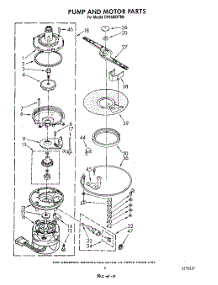 06 - Pump And Motor parts for Whirlpool Dishwasher DP8500XTN4 from AppliancePartsPros.com