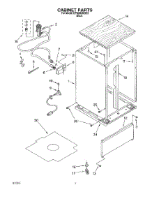 06 - Cabinet parts for Whirlpool Dishwasher DP920QWDB3 from AppliancePartsPros.com