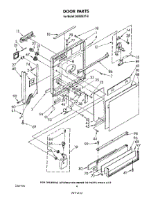 03 - Door parts for Whirlpool Dishwasher DU9200XT0 from AppliancePartsPros.com