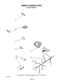 07 - Wiring Harness parts for Whirlpool Dishwasher DU9200XT0 from AppliancePartsPros.com