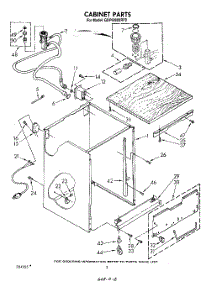 02 - Cabinet parts for Whirlpool Dishwasher GDP6000XRP0 from AppliancePartsPros.com