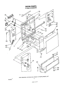 03 - Door parts for Whirlpool Dishwasher GDP6000XRP0 from AppliancePartsPros.com