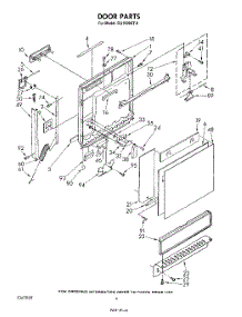03 - Door parts for Whirlpool Dishwasher DU1099XT0 from AppliancePartsPros.com