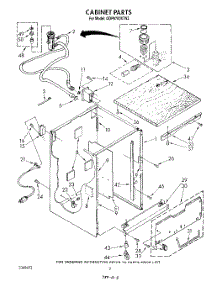 02 - Cabinet parts for Whirlpool Dishwasher GDP8700XTN2 from AppliancePartsPros.com