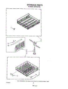 05 - Dishrack parts for Whirlpool Dishwasher GDP8700XTN2 from AppliancePartsPros.com