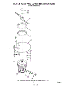 06 - Heater, Pump And Lower Sprayarm parts for Whirlpool Dishwasher GDP8700XTN2 from AppliancePartsPros.com