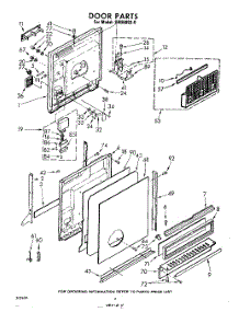 03 - Door parts for Whirlpool Dishwasher SHU60020 from AppliancePartsPros.com