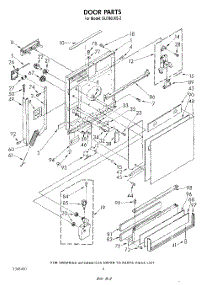 03 - Door parts for Whirlpool Dishwasher DU7800XS2 from AppliancePartsPros.com