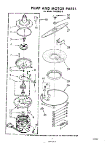 05 - Pump And Motor parts for Whirlpool Dishwasher SHU60020 from AppliancePartsPros.com
