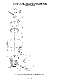 04 - Heater, Pump And Lower Spray Arm parts for Whirlpool Dishwasher DU7800XS2 from AppliancePartsPros.com