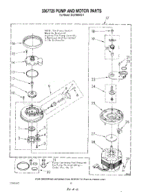 06 - 3367725 Pump And Motor parts for Whirlpool Dishwasher DU7800XS2 from AppliancePartsPros.com