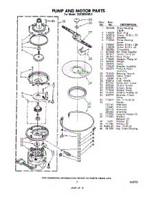 05 - Pump And Motor parts for Whirlpool Dishwasher DU2900XM0 from AppliancePartsPros.com