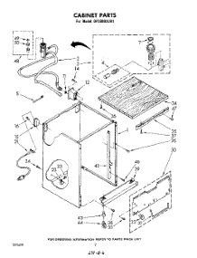 02 - Cabinet parts for Whirlpool Dishwasher DP3800XLW1 from AppliancePartsPros.com