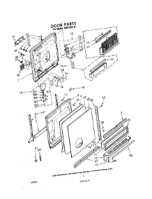 03 - Door parts for Whirlpool Dishwasher SHU75010 from AppliancePartsPros.com