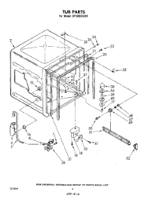 04 - Tub, Literature And Optional parts for Whirlpool Dishwasher DP3800XLW1 from AppliancePartsPros.com