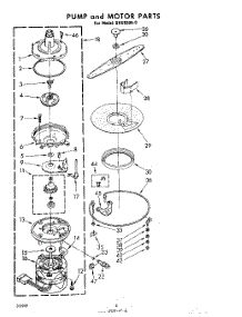 04 - Pump And Motor parts for Whirlpool Dishwasher SHU55040 from AppliancePartsPros.com