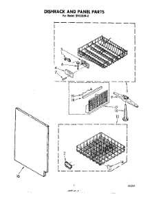 05 - Dishrack And Panel parts for Whirlpool Dishwasher SHU55040 from AppliancePartsPros.com