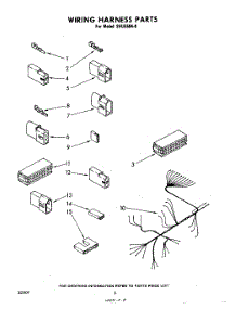 06 - Wiring Harness parts for Whirlpool Dishwasher SHU55040 from AppliancePartsPros.com