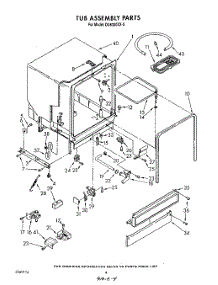 04 - Tub Assembly parts for Whirlpool Dishwasher DU8300XX0 from AppliancePartsPros.com