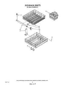 07 - Dishrack parts for Whirlpool Dishwasher DU8300XX0 from AppliancePartsPros.com