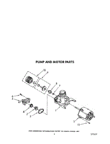 05 - Pump And Motor parts for Whirlpool Dishwasher TUD5000Y0 from AppliancePartsPros.com