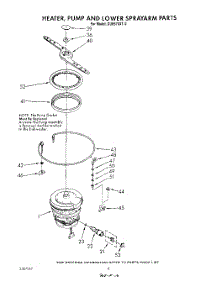 04 - Heater, Pump And Lower Spray Arm parts for Whirlpool Dishwasher DU8570XT2 from AppliancePartsPros.com