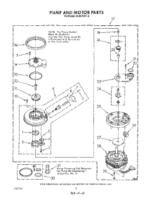 06 - Pump And Motor parts for Whirlpool Dishwasher DU8570XT2 from AppliancePartsPros.com