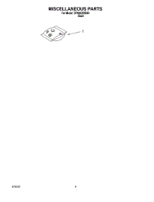 07 - Miscellaneous, Lit / Optional parts for Whirlpool Dishwasher DP920QWDB0 from AppliancePartsPros.com