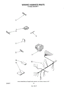 07 - Wiring Harness parts for Whirlpool Dishwasher DU9200XT1 from AppliancePartsPros.com