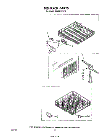 05 - Dishrack parts for Whirlpool Dishwasher DP6881XLP0 from AppliancePartsPros.com