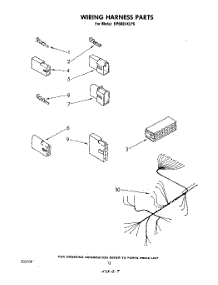 08 - Wiring Harness parts for Whirlpool Dishwasher DP6881XLP0 from AppliancePartsPros.com