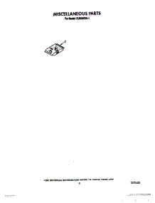 08 - Miscellaneous, Lit / Optional parts for Whirlpool Dishwasher DU8300XX1 from AppliancePartsPros.com